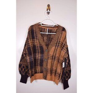 Free People Electric Grandpa Wool Blend Women's Cardigan Sweater Size XS NWT